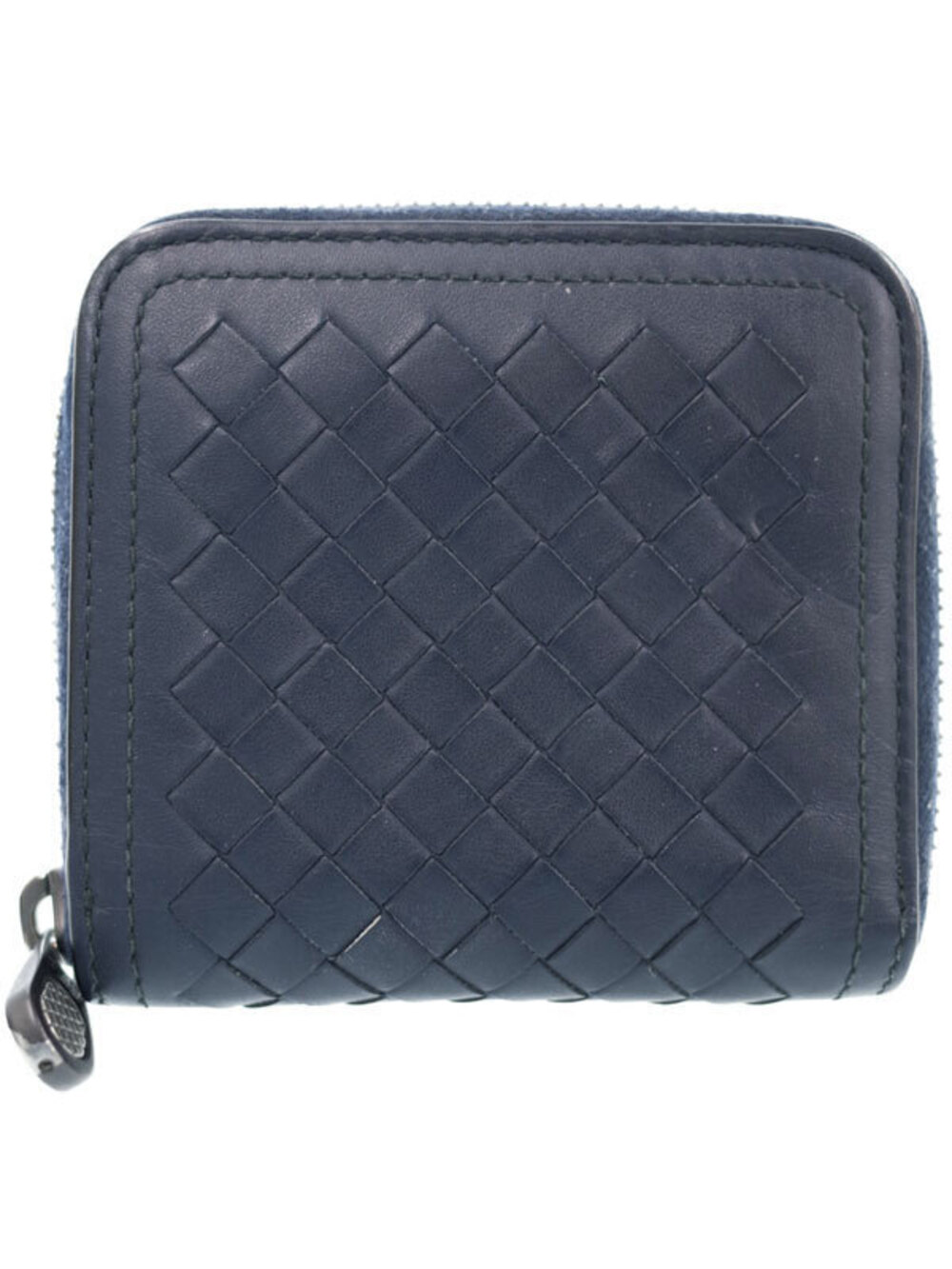 Bottega Veneta Intrecciato Zip Around Round Zipper Short Wallet